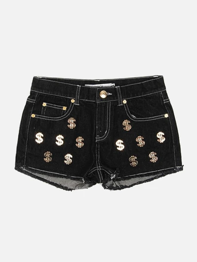 [JOYRICH] CASH FLOW DENIM SHORT-BLK