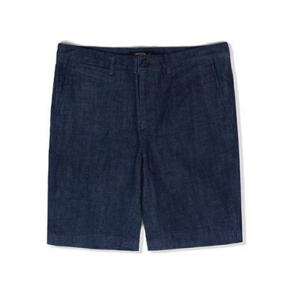 SLIM FIT BERMUDA SHORTS-RINSED DENIM