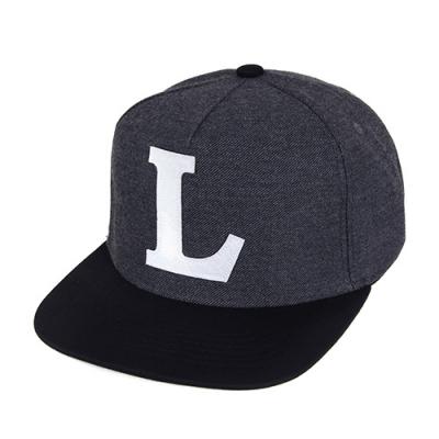 LETTER L SNAPBACK-GRAY