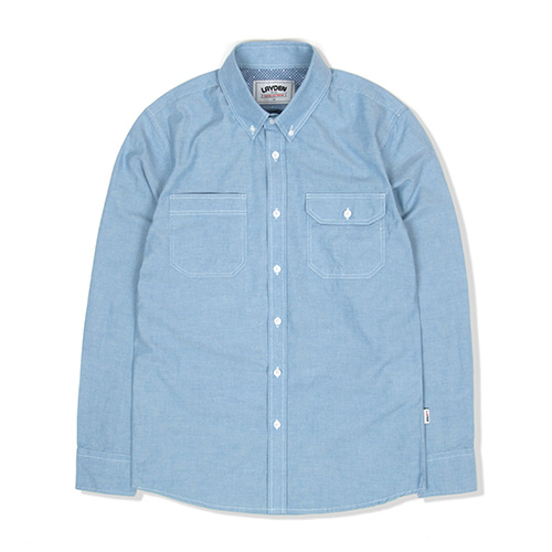 WORKER CHAMBRAY SHIRT-BLUE