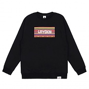 FAIR ISLE BOXLOGO SWEATSHIRT-BLACK