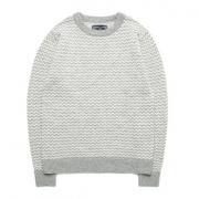 M0461 ZIGZAG WOLL KNIT SWEATER GREY