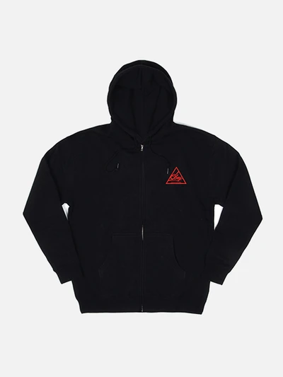 NEXT ROUND 2 ZIP-UP HOODIE-BLK