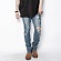 *2016 2ND BLUE DESTROYED JEAN SKINNY