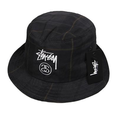 STOCK LOCK PLAID BUCKETHAT-BLK