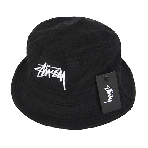 STOCK TERRY BUCKET HAT-BLACK