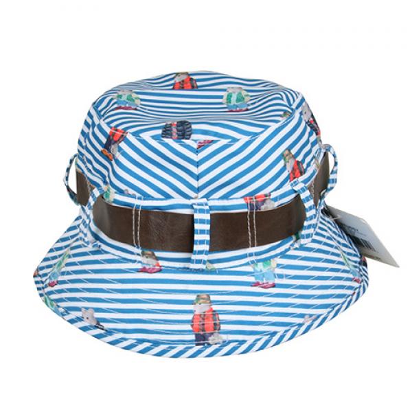 STUSSY RAT BUCKET HAT-BLUE