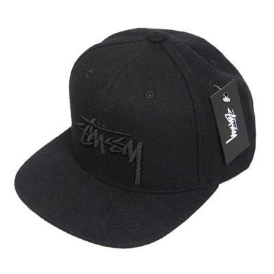 STOCK TONAL WOOL CAP-BLACK