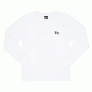 BASIC LOGO PAINT L/SL TEE-WHITE