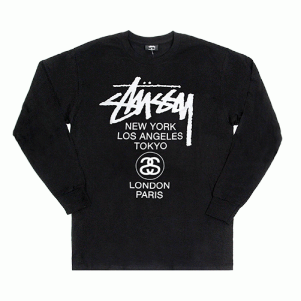 WORLD TOUR L/SL TEE-BLACK