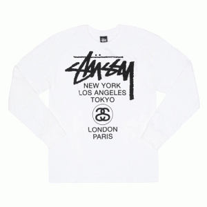 WORLD TOUR L/SL TEE-WHT