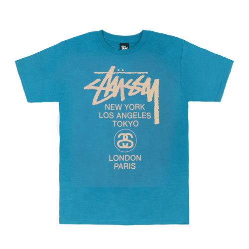 WORLD TOUR TEE-BLUE
