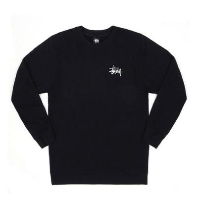 BASIC LOGO CREW-BLACK(grnⓒ)