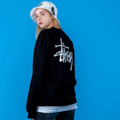 BASIC LOGO CREW-BLK (yelⓒ)