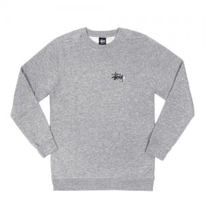 BASIC LOGO CREW-GRY(whiteⓒ)