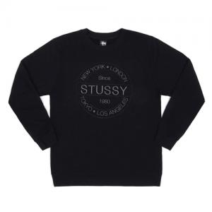 ROUND STAMP CREW-BLK