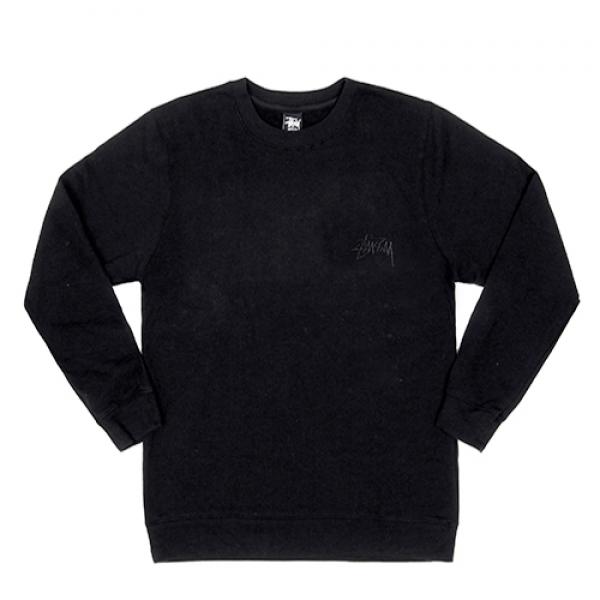 TONAL STOCK CREW-BLACK