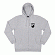 8 BALL ZIP HOOD-GREY