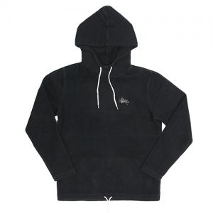 MOCK OVERDYE HOOD-BLACK