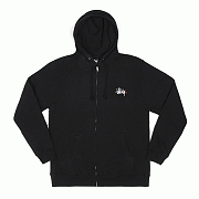 BASIC LOGO ZIP HOOD-BLK(org)