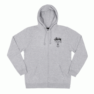 WORLD TOUR ZIP-UP HOOD-GRY (bk)