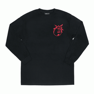 SIMPLE ADAM L/S T-SHIRT-BLK