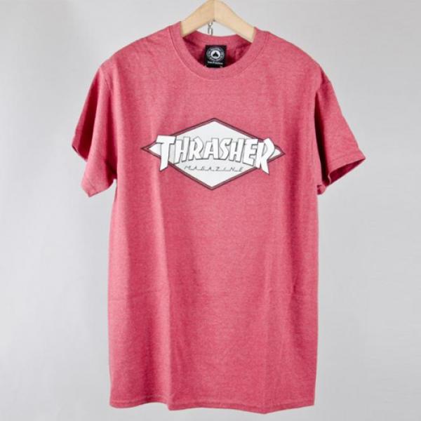 OG DIAMOND TEE-CARDINAL HTHR