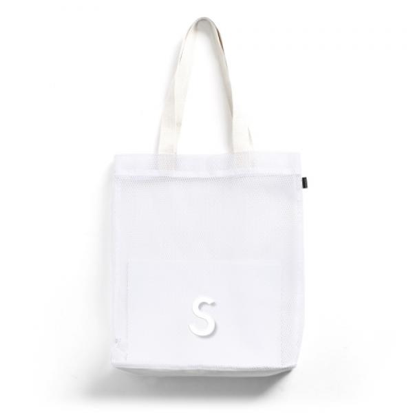 USF S MESH TOTE BAG WHITE