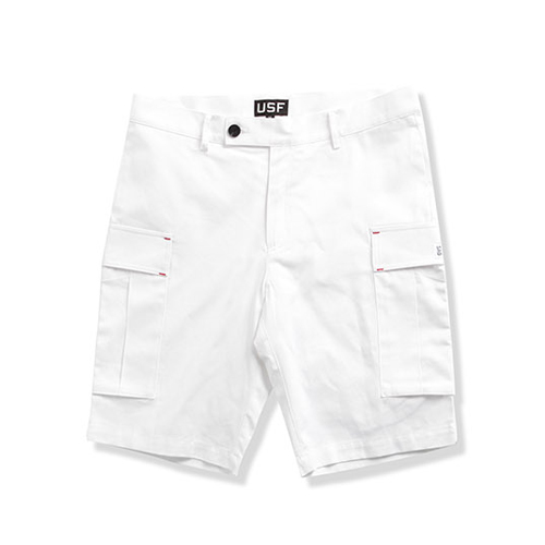 USF UTILITY SHORTS-WHITE