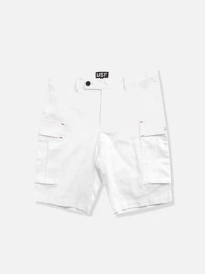[URBAN STUFF] USF UTILITY SHORTS-WHITE