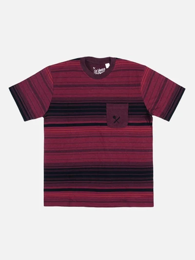 [US VERSUS THEM] STATIC STRIPE SHIRT-RED