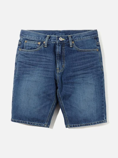 WASHED DENIM SHORTS (ESVD04)-[INDIGO]
