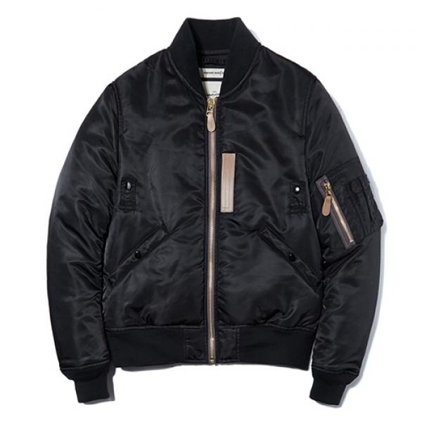 MA-1 JACKET ES [BLACK/BROWN]