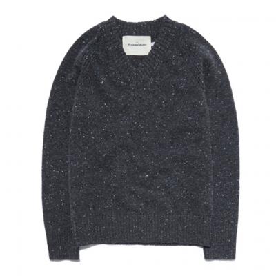 V-NECK KNIT DA [DARK GREY]