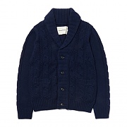 CABLE KNIT CARDIGAN ES [NAVY]