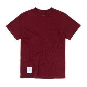 POCKET T-SHIRT ES [BURGUNDY]