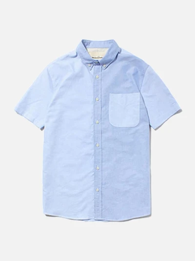 SHORT SLEEVE COTTON SHIRTS [BLUE]