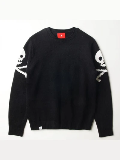 [WHYWORKS] CURSE: SKULL KNIT - BLK