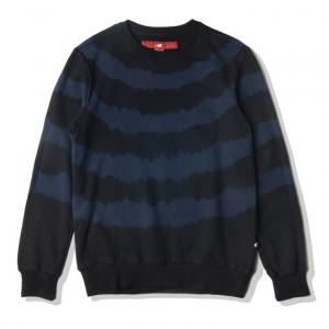 [WHYWORKS] GRADATION STRIPE SWEATSHIRTS_BLK