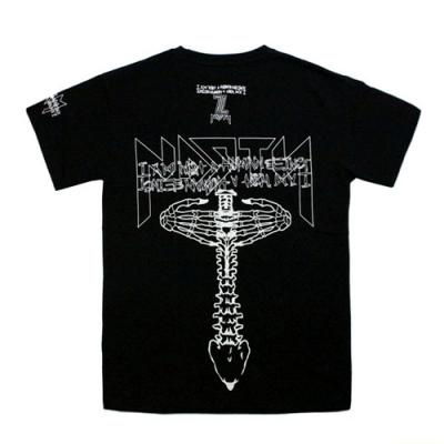 I AM NOT A HUMAN BEING X NASTY PALM HAND SHAKE T-SHIRTS-BLACK
