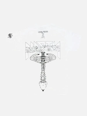 I AM NOT A HUMAN BEING X NASTY PALM HAND SHAKE T-SHIRTS-WHITE