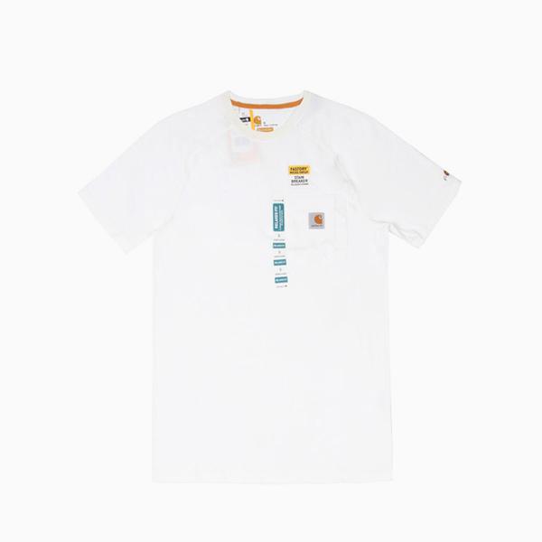 (100410) 포스 코튼 델몬트 포켓 반팔티 WHITE (100)