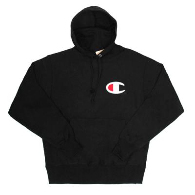 빅C 리버스위브 후드티 BLK