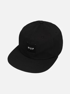 TWILL BOX LOGO 6 PANEL-BLK