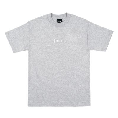 EMBROIDERED BAR LOGO TEE-GREY