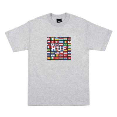 FLAG BOX LOGO TEE-GREY