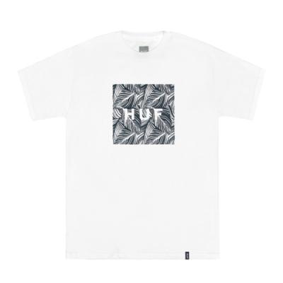 PALM LEAF BOX LOGO TEE-WHT
