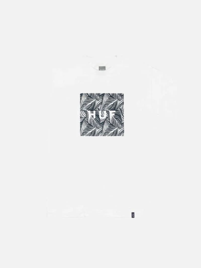 PALM LEAF BOX LOGO TEE-WHT