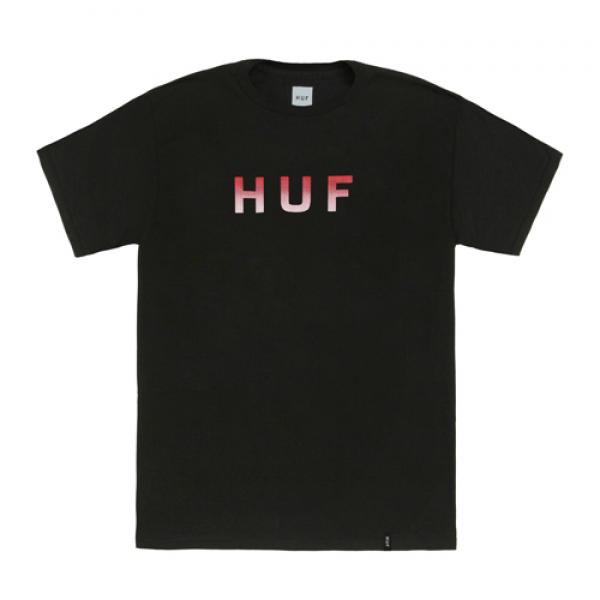 ORIGINAL LOGO HALF TONE GRA TEE-BLK