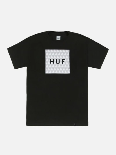 TRIANGLE BOX LOGO TEE-BLK